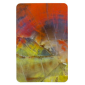 Rainbow Colored Petrified Wood Magnet (Vertikal)