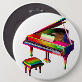 Rainbow Colored Piano Button (Vorne & Hinten)