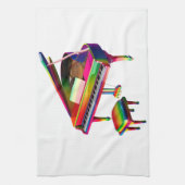 Rainbow Colored Piano Handtuch (Vertikal)