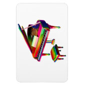 Rainbow Colored Piano Magnet (Vertikal)