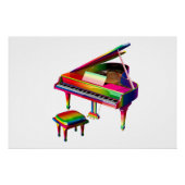 Rainbow Colored Piano Poster (Vorderseite)