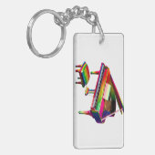 Rainbow Colored Piano Schlüsselanhänger (Vorderseite links)