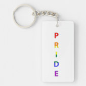 Rainbow Colored Pride Word Schlüsselanhänger (Vorderseite)