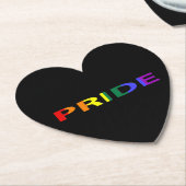 Rainbow Colored Pride Word Untersetzer (angewinkelt)