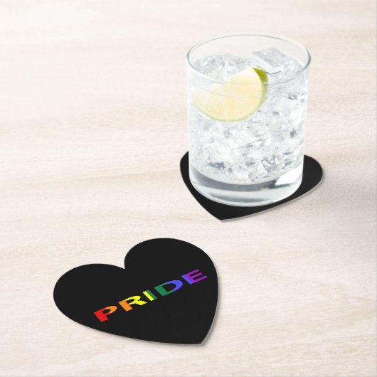 Rainbow Colored Pride Word Untersetzer (Vor Ort)