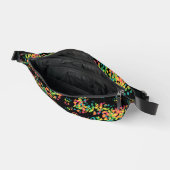 Rainbow Colored Seurat Style Pointillism Pattern Bauchtasche (Offen)