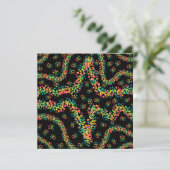 Rainbow Colored Seurat Style Pointillism Pattern Karte (Stehend Vorderseite)