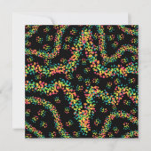 Rainbow Colored Seurat Style Pointillism Pattern Karte (Vorderseite)
