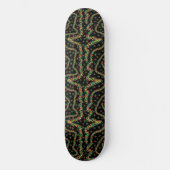 Rainbow Colored Seurat Style Pointillism Pattern Skateboard (Vorderseite)