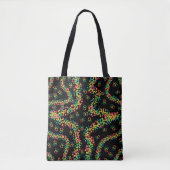 Rainbow Colored Seurat Style Pointillism Pattern  Tasche (Vorderseite)