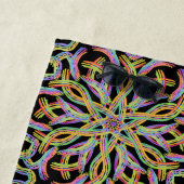 Rainbow Colored String Rope Pattern Art Strandtuch (Beispiel)