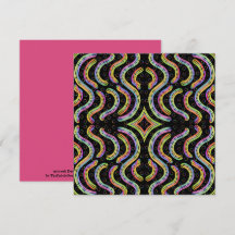 Rainbow Colored String Rope Repeating Pattern Art