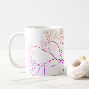 Rainbow Colored Tree Digitale Kunst Kaffeetasse