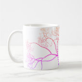 Rainbow Colored Tree Digitale Kunst Kaffeetasse (Links)