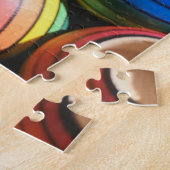 Rainbow Colored Wood Spinning Top Toys Fun Games Puzzle (Seite)