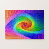 Rainbow Colorful Abstract Design Schwierigkeit Puzzle (Horizontal)