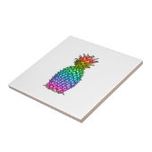 Rainbow Colorful Ananas Fliese (Seite)