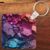 Rainbow Colorful Eyeshadow Cosmetologist Keychain Schlüsselanhänger (Rückseite)