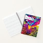 Rainbow Colorful Funky Fox Notizblock (Innenseite)