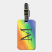 Rainbow Colorful Gepäckanhänger (Vorderseite vertikal)