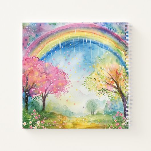 Rainbow Colorful Mental Health & Positive Bullet Notizblock (Rückseite)
