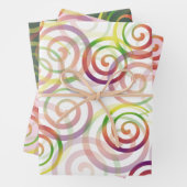 Rainbow Colorful Modern Patterns Geschenkpapier Set (Beispiel)