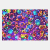 Rainbow Colorful Neon Glows 80er 90s Geschenkpapier Set (Vorderseite 2)