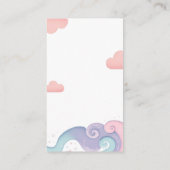 Rainbow Colorful on Cloud 9 Windelruder Begleitkarte (Rückseite)