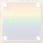 Rainbow Colorful Stripes Untersetzer (Rückseite)