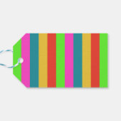 Rainbow Colorful Typografie Frohe Weihnachten Geschenkanhänger (Rückseite Horizontal)