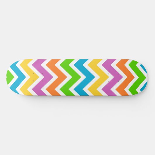 Rainbow Colorful Wave Skateboard (Horizontal)