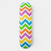 Rainbow Colorful Wave Skateboard (Vorderseite)