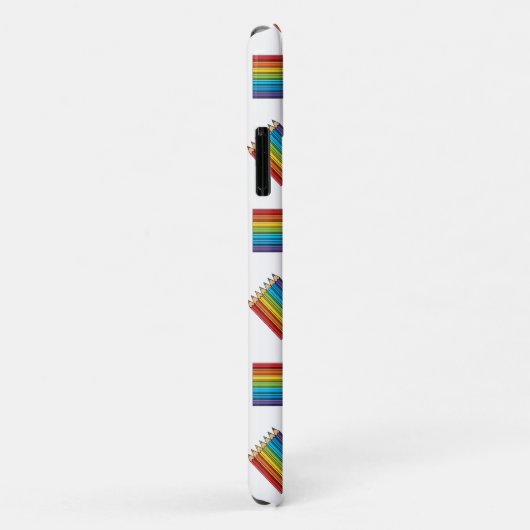 Rainbow Coloring Pencies Case-Mate iPhone Hülle (Hinten/Rechts)