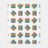 Rainbow Coloring Pencies Fleecedecke (Vorderseite)