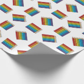 Rainbow Coloring Pencies Geschenkpapier (Ecke)