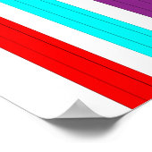 Rainbow Coloring Pencies Kids Name Picture Poster (Ecke)