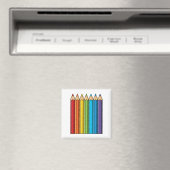 Rainbow Coloring Pencies Magnet (In Situ (Geschirrspüler))
