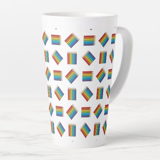 Rainbow Coloring Pencies Milchtasse (Rechte Ecke)