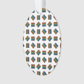 Rainbow Coloring Pencies Ornament (Vorderseite)