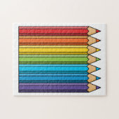 Rainbow Coloring Pencies Puzzle (Horizontal)