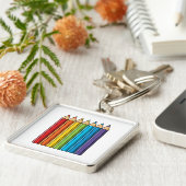 Rainbow Coloring Pencies Schlüsselanhänger (Seite)
