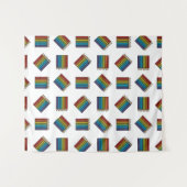 Rainbow Coloring Pencies Wandteppich (Vorderseite (Horizontal))