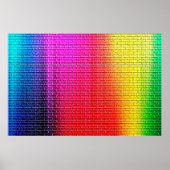 Rainbow colors abstract background. Gradient Poster (Vorne)