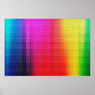 Rainbow colors abstract background. Gradient Poster