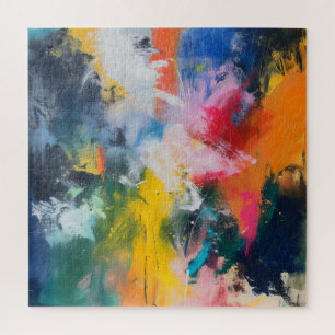Rainbow Colors Abstrakt Art Puzzle