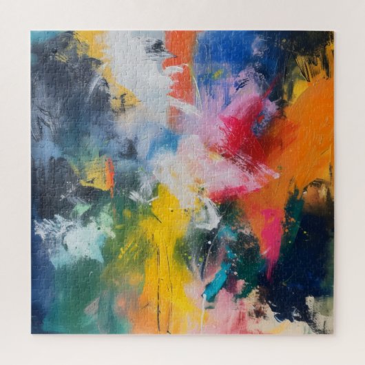 Rainbow Colors Abstrakt Art Puzzle (Vertikal)