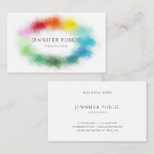 Rainbow Colors Abstrakt Elegante Moderne Vorlage Visitenkarte (Vorne/Hinten)