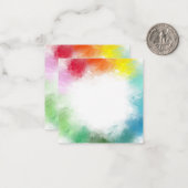 Rainbow Colors Abstrakt Elegantes Template Moderne Mitteilungskarte (Vorderseite/Rückseite Beispiel)