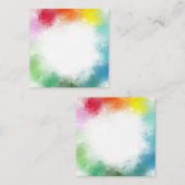 Rainbow Colors Abstrakt Elegantes Template Moderne Mitteilungskarte (Vorne/Hinten)