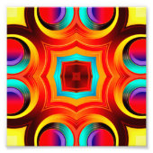 Rainbow Colors Abstrakt Pattern Fotodruck (Vorne)